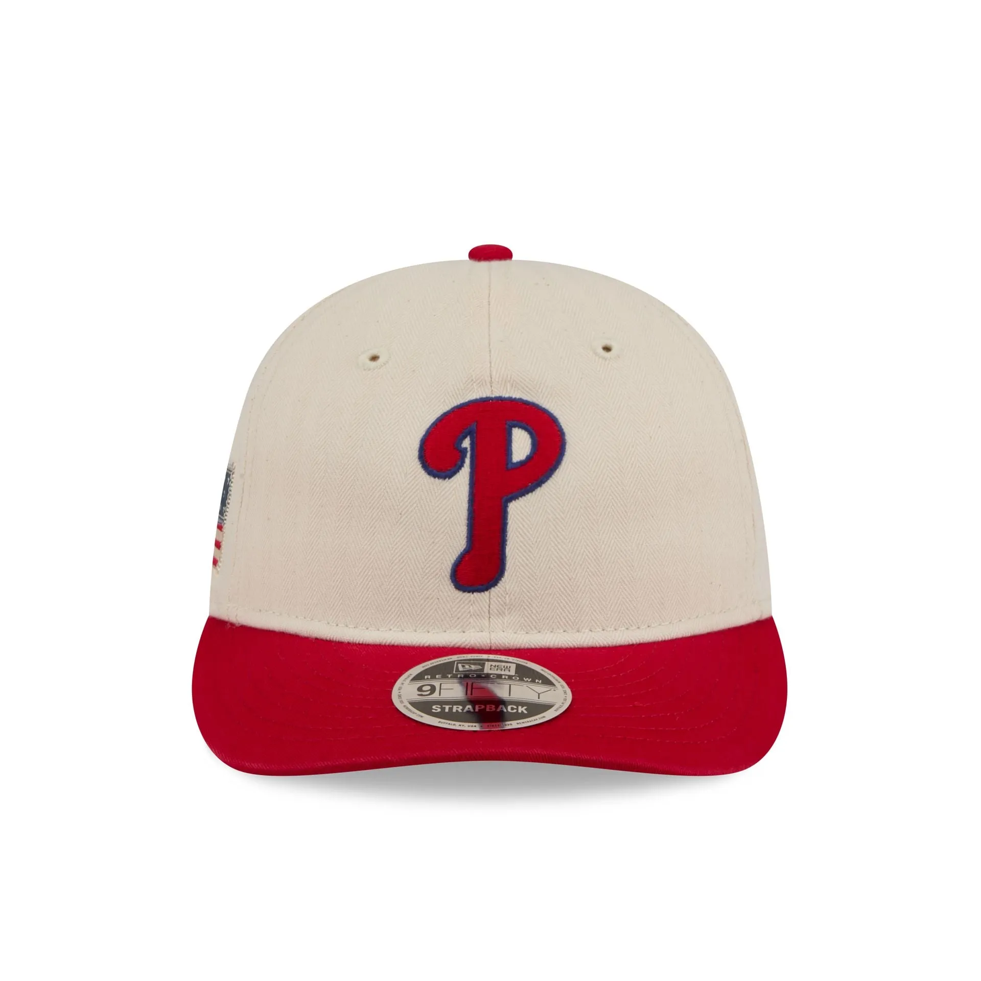 Philadelphia Phillies Three Looms Americana Herringbone Retro Crown 9FIFTY Adjustable Hat sold by New Era product image thumbnail 2