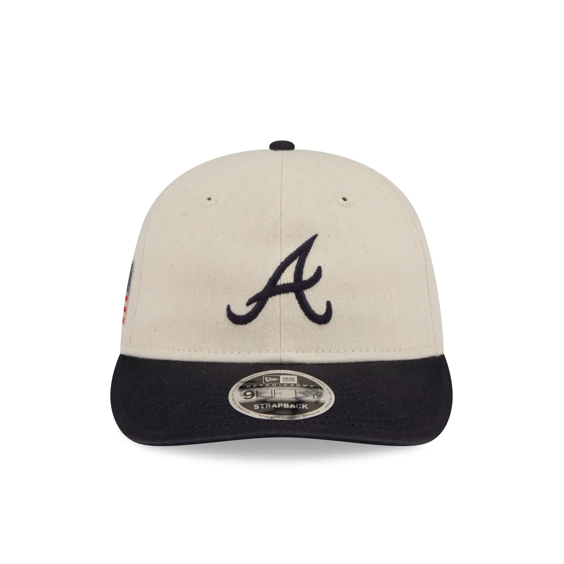 Atlanta Braves Three Looms Americana Herringbone Retro Crown 9FIFTY Adjustable Hat sold by New Era product image thumbnail 2