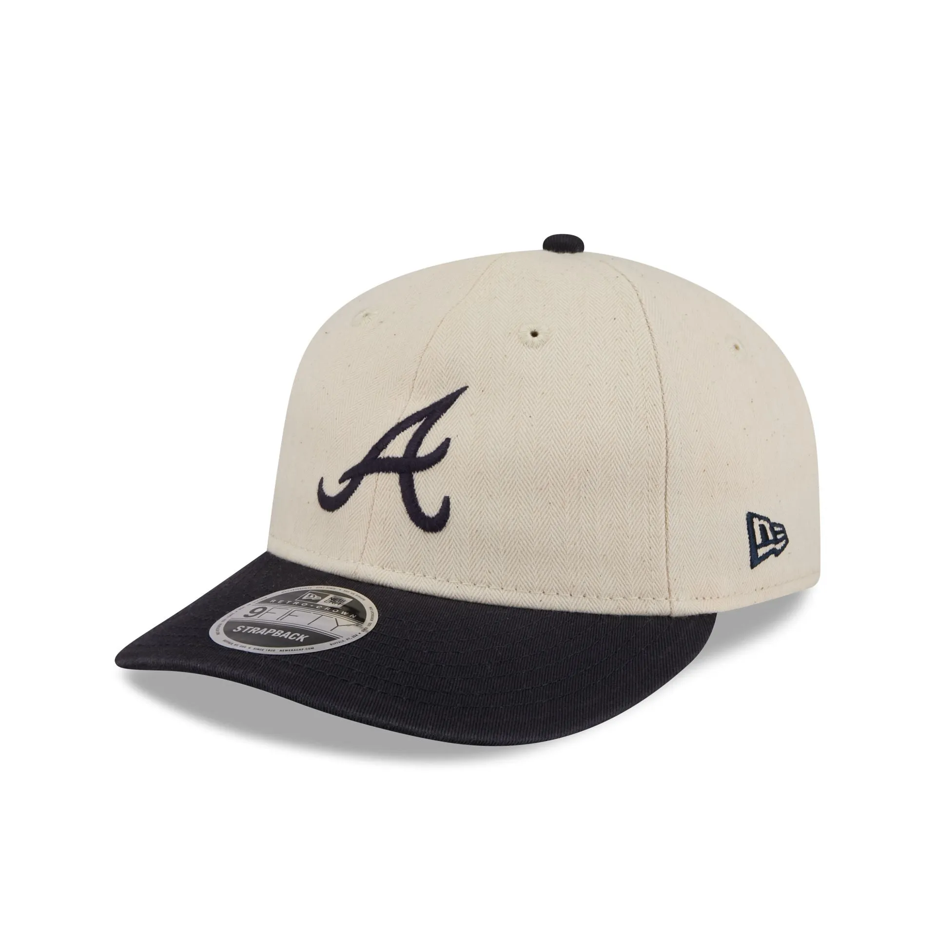 Atlanta Braves Three Looms Americana Herringbone Retro Crown 9FIFTY Adjustable Hat sold by New Era product image thumbnail 3