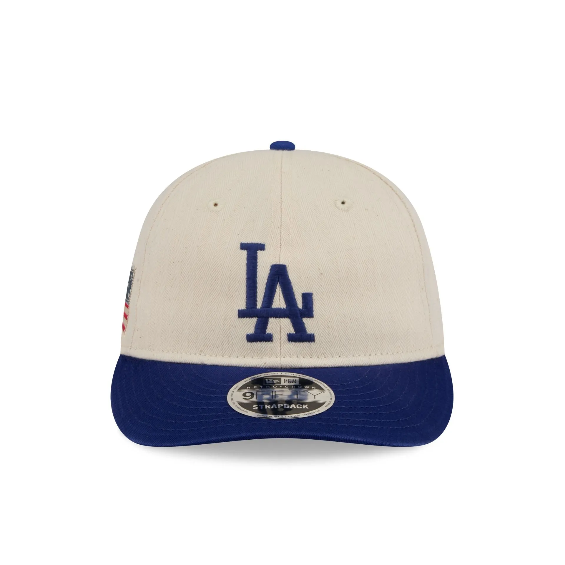 Los Angeles Dodgers Three Looms Americana Herringbone Retro Crown 9FIFTY Adjustable Hat sold by New Era product image thumbnail 2
