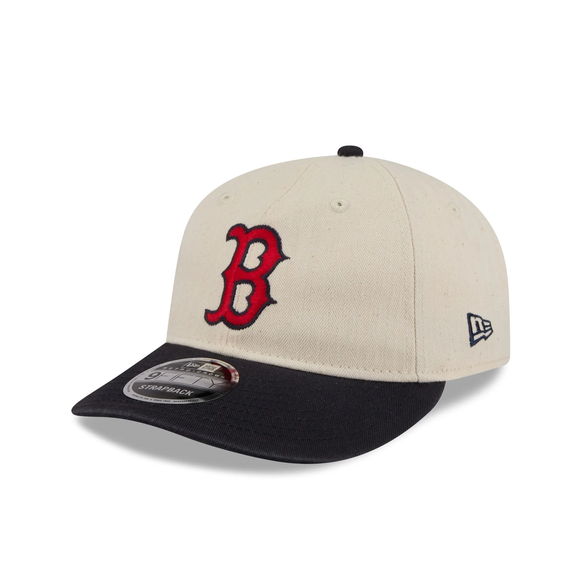 Boston Red Sox Three Looms Americana Herringbone Retro Crown 9FIFTY Adjustable Hat sold by New Era product image thumbnail 3