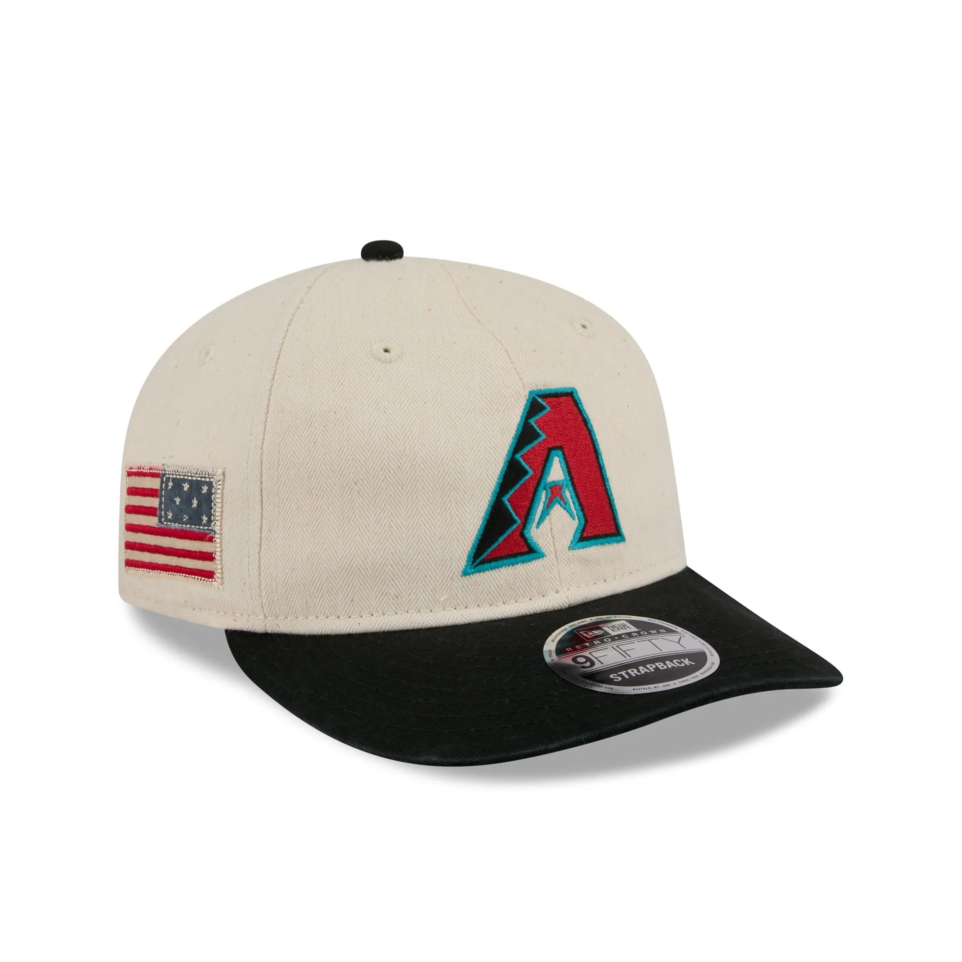Arizona Diamondbacks Three Looms Americana Herringbone Retro Crown 9FIFTY Adjustable Hat sold by New Era