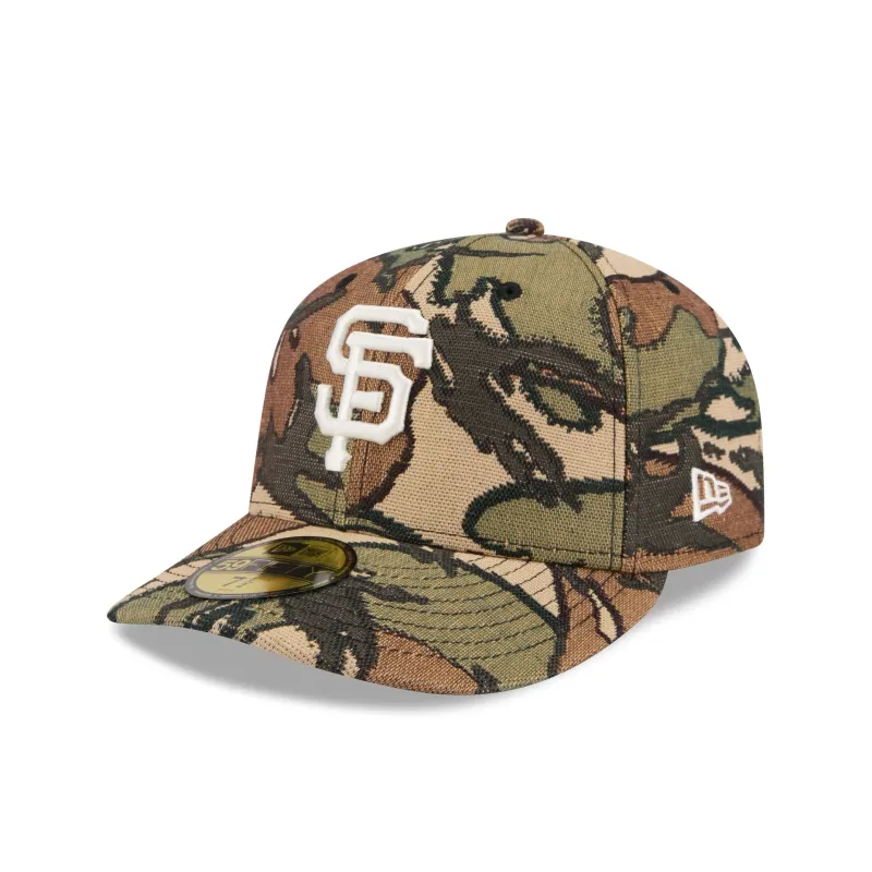 San Francisco Giants Three Looms Jacquard Camo 59FIFTY Fitted Hat sold by New Era