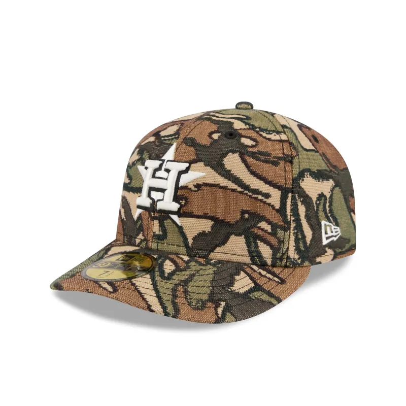 Houston Astros Three Looms Jacquard Camo 59FIFTY Fitted Hat sold by New Era