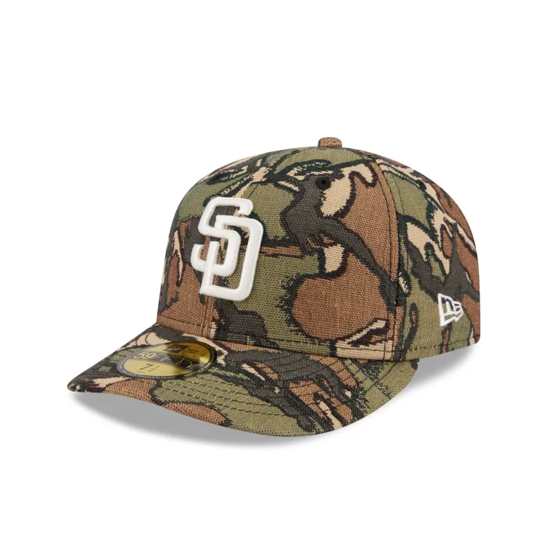 San Diego Padres Three Looms Jacquard Camo 59FIFTY Fitted Hat sold by New Era