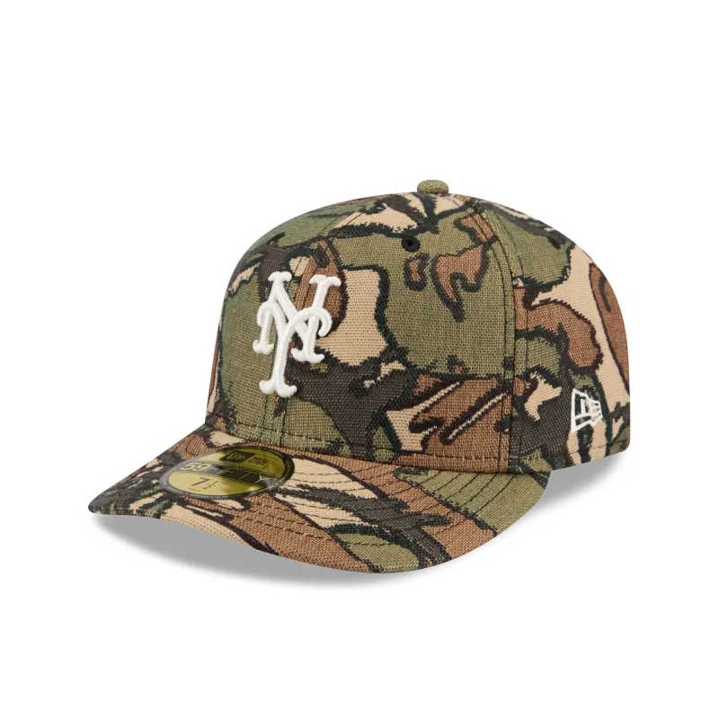New York Mets Three Looms Jacquard Camo 59FIFTY Fitted Hat sold by New Era