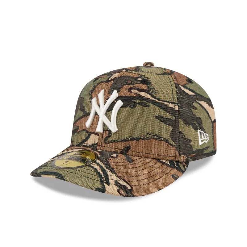 New York Yankees Three Looms Jacquard Camo 59FIFTY Fitted Hat sold by New Era