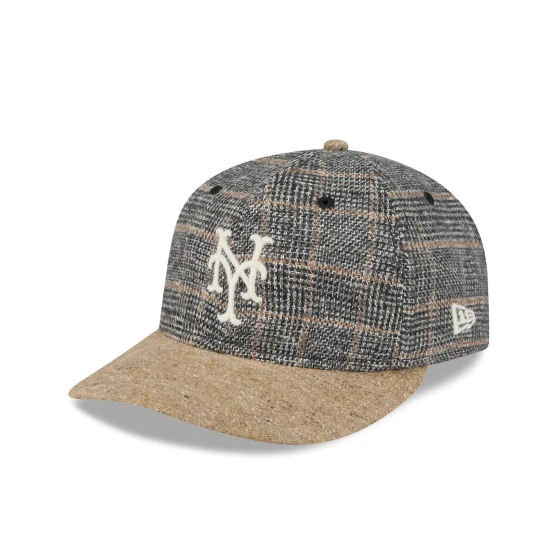 New York Mets Three Looms Vintage Tweed Retro Crown 59FIFTY Fitted Hat sold by New Era
