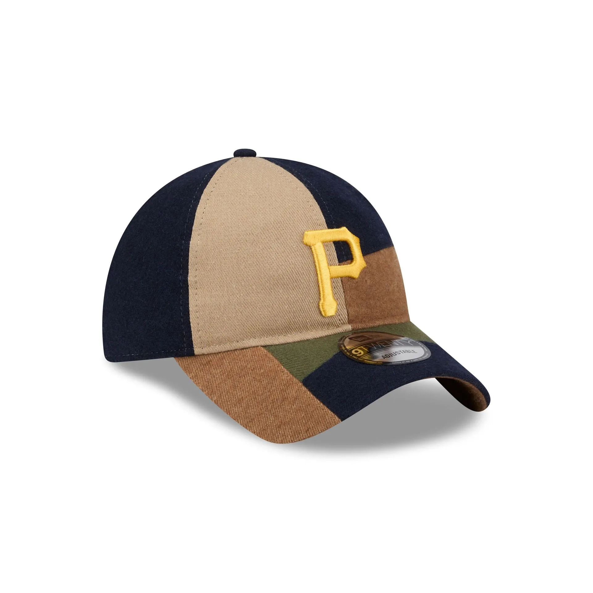 Pittsburgh Pirates Three Looms Cotton Twill Patchwork 9TWENTY Adjustable Hat sold by New Era product image thumbnail 3