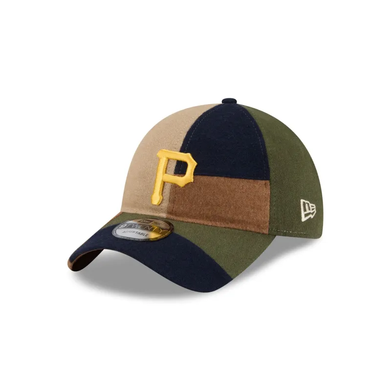 Pittsburgh Pirates Three Looms Cotton Twill Patchwork 9TWENTY Adjustable Hat sold by New Era
