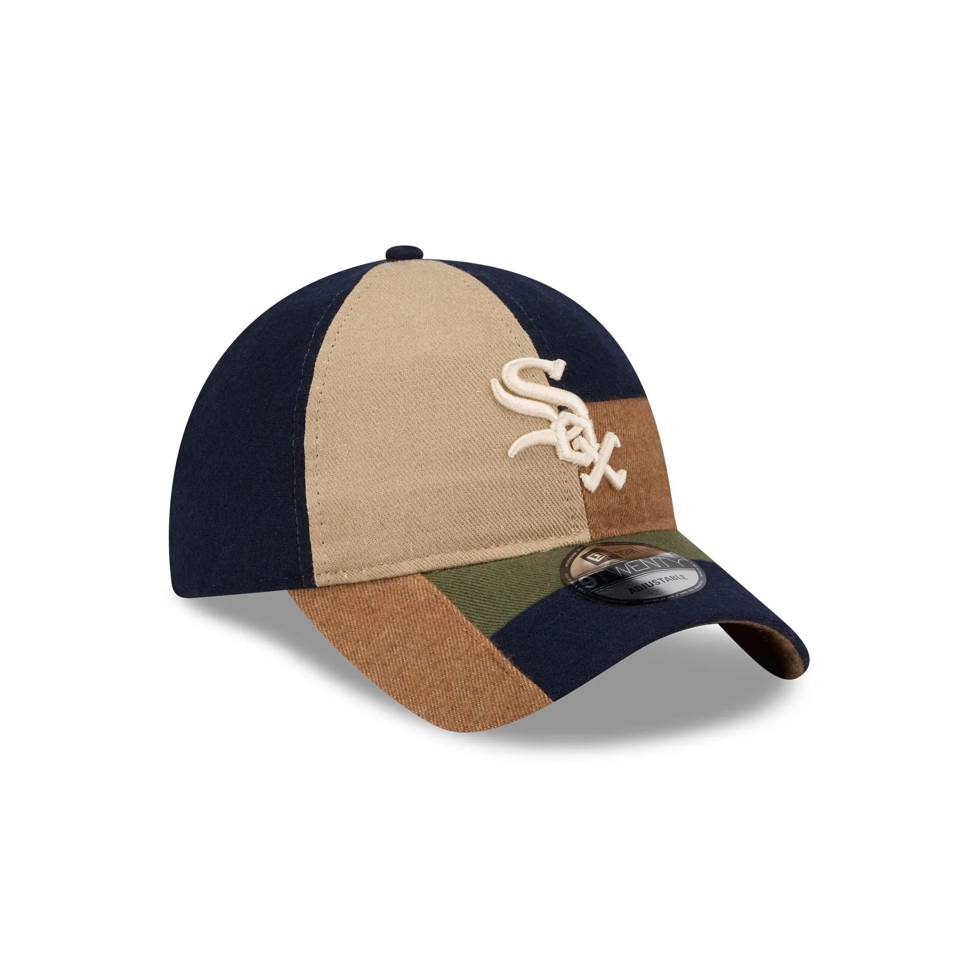 Chicago White Sox Three Looms Cotton Twill Patchwork 9TWENTY Adjustable Hat sold by New Era product image thumbnail 3