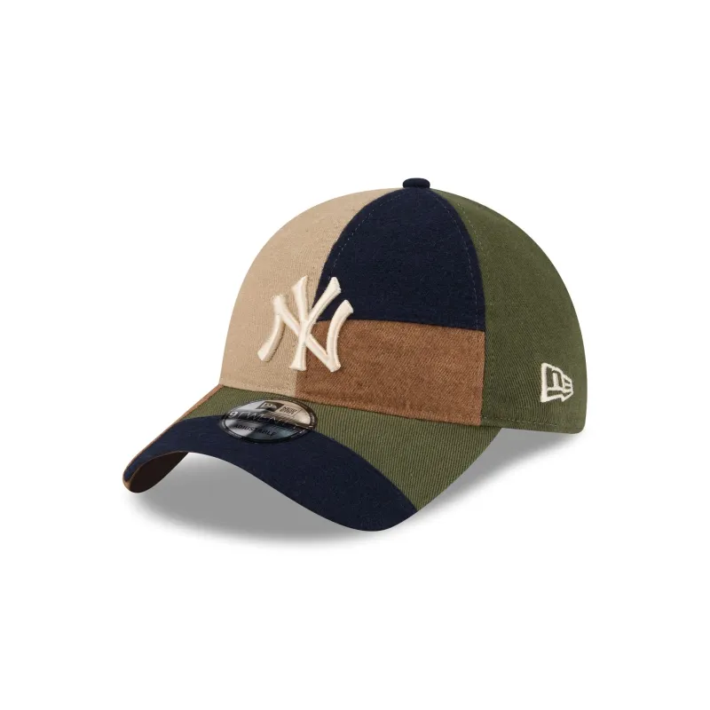 New York Yankees Three Looms Cotton Twill Patchwork 9TWENTY Adjustable Hat sold by New Era
