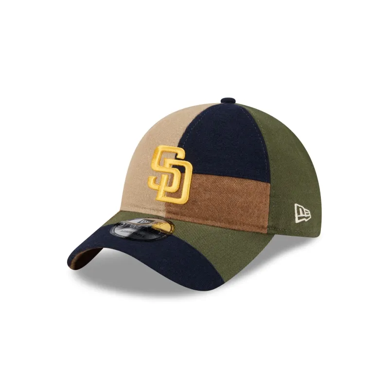 San Diego Padres Three Looms Cotton Twill Patchwork 9TWENTY Adjustable Hat sold by New Era