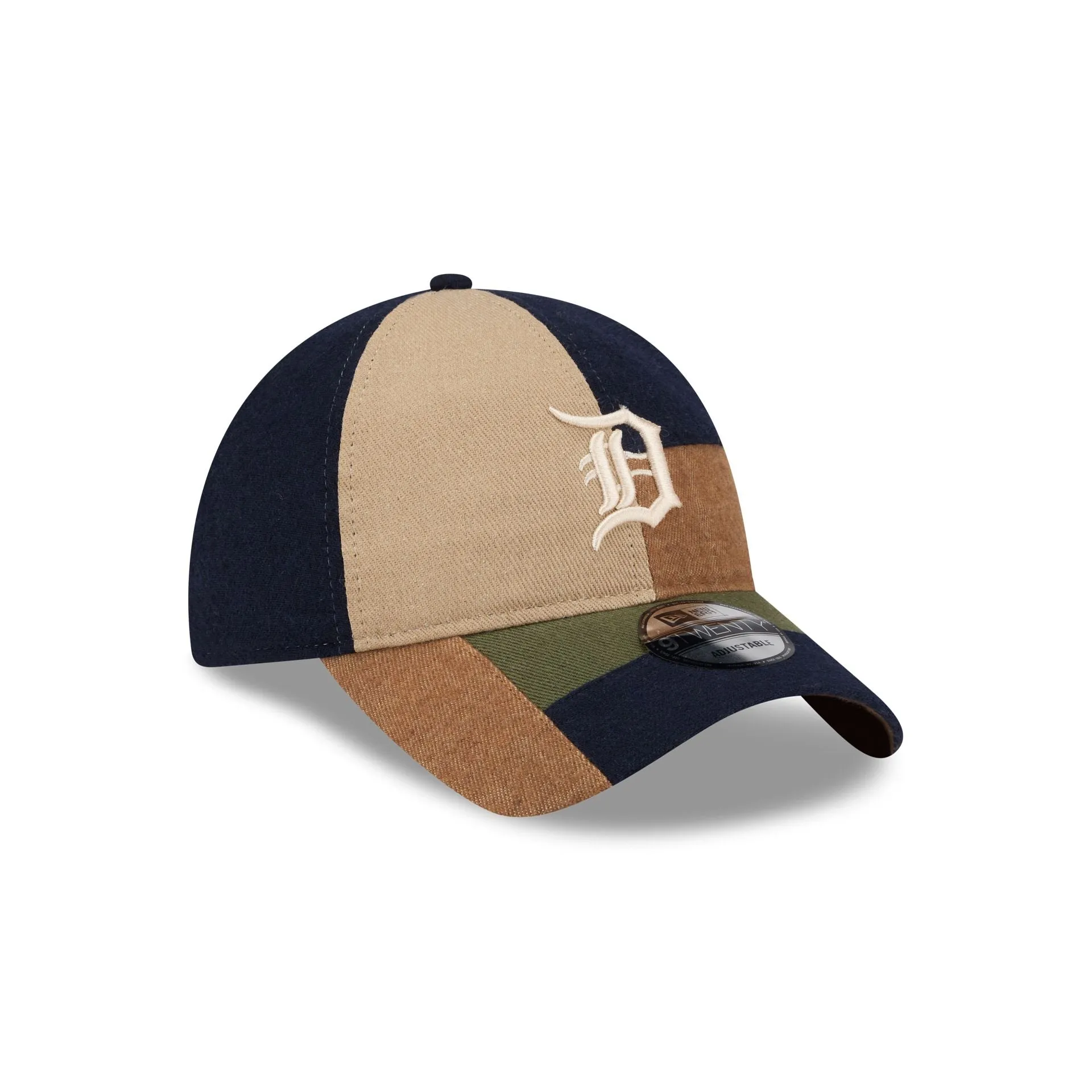 Detroit Tigers Three Looms Cotton Twill Patchwork 9TWENTY Adjustable Hat sold by New Era product image thumbnail 3
