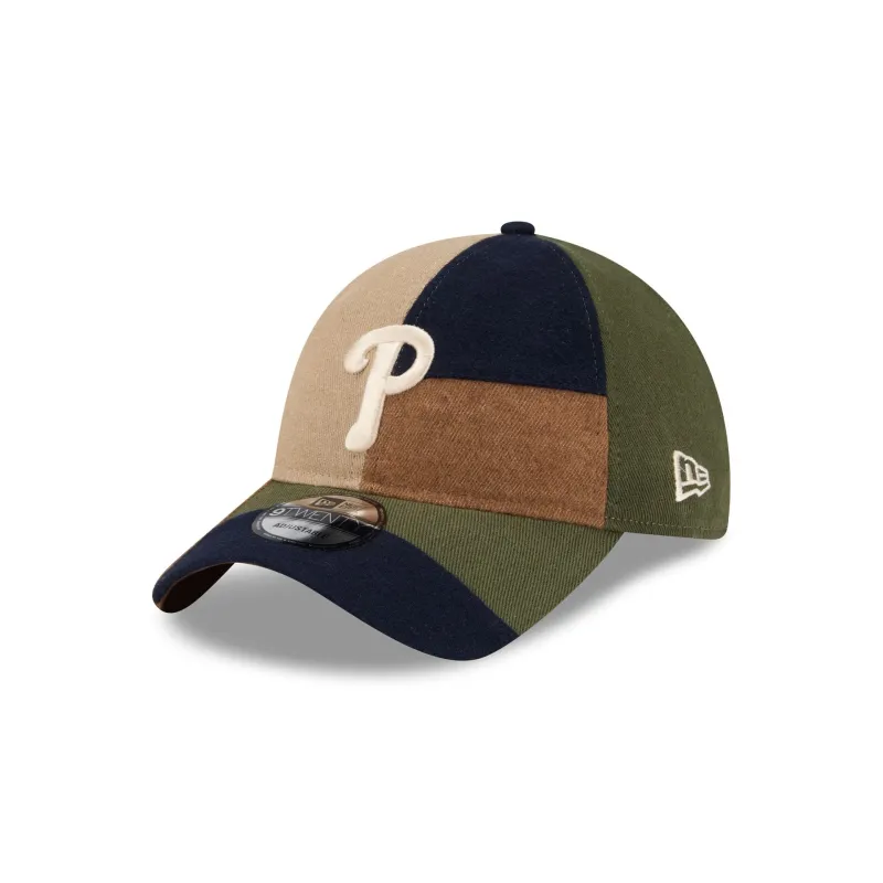 Philadelphia Phillies Three Looms Cotton Twill Patchwork 9TWENTY Adjustable Hat sold by New Era