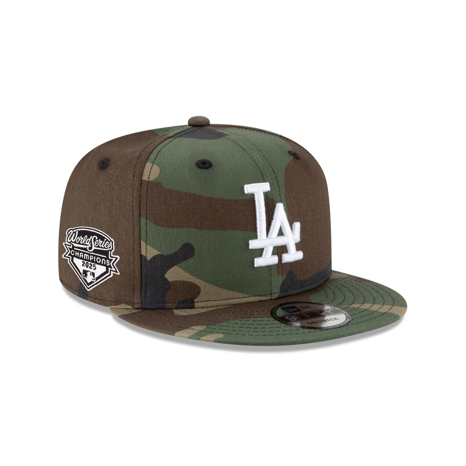 Los Angeles Dodgers 2025 World Series Champions Camo 9FIFTY Snapback Hat sold by New Era