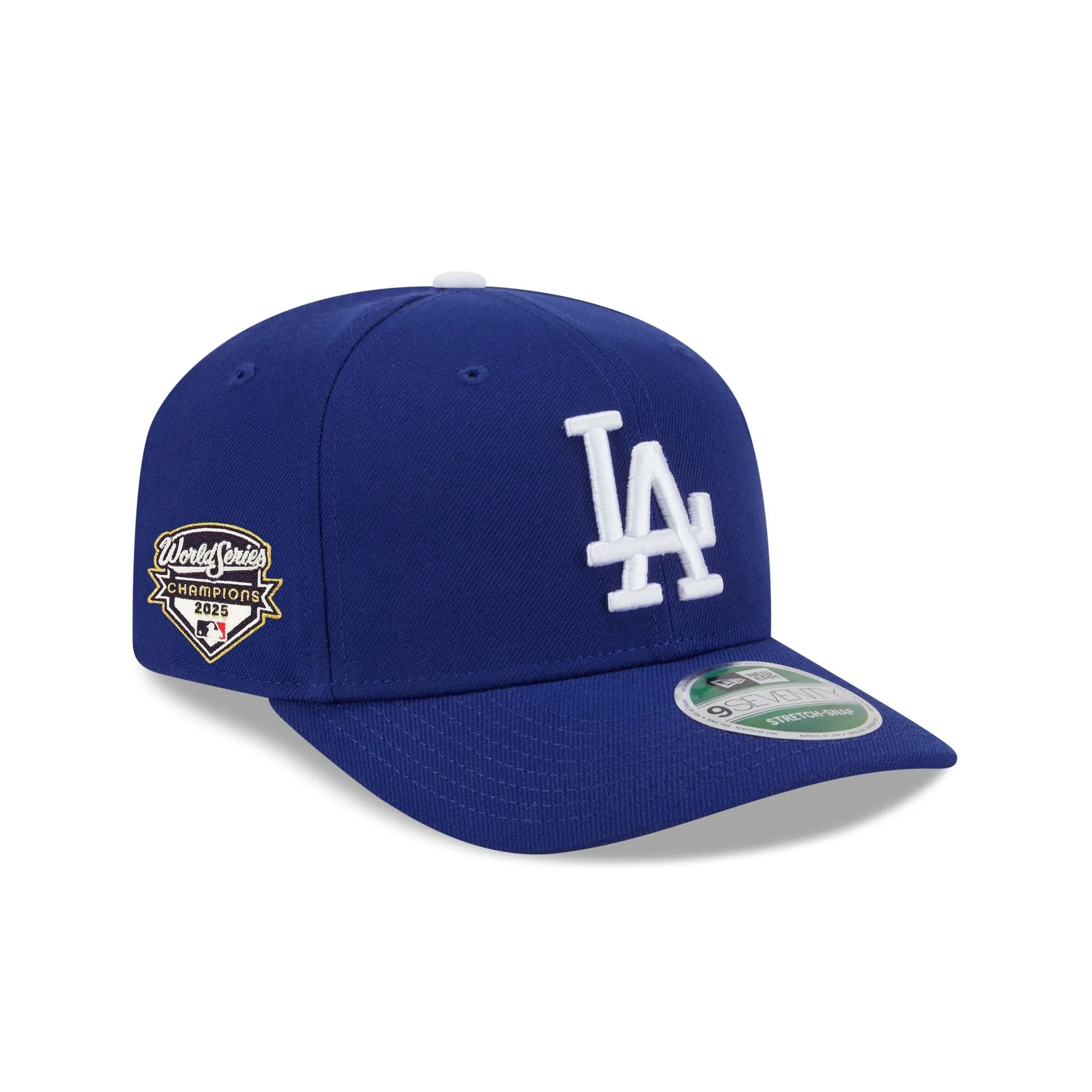Los Angeles Dodgers 2025 World Series Champions Side Patch 9SEVENTY Stretch-Snap Hat sold by New Era