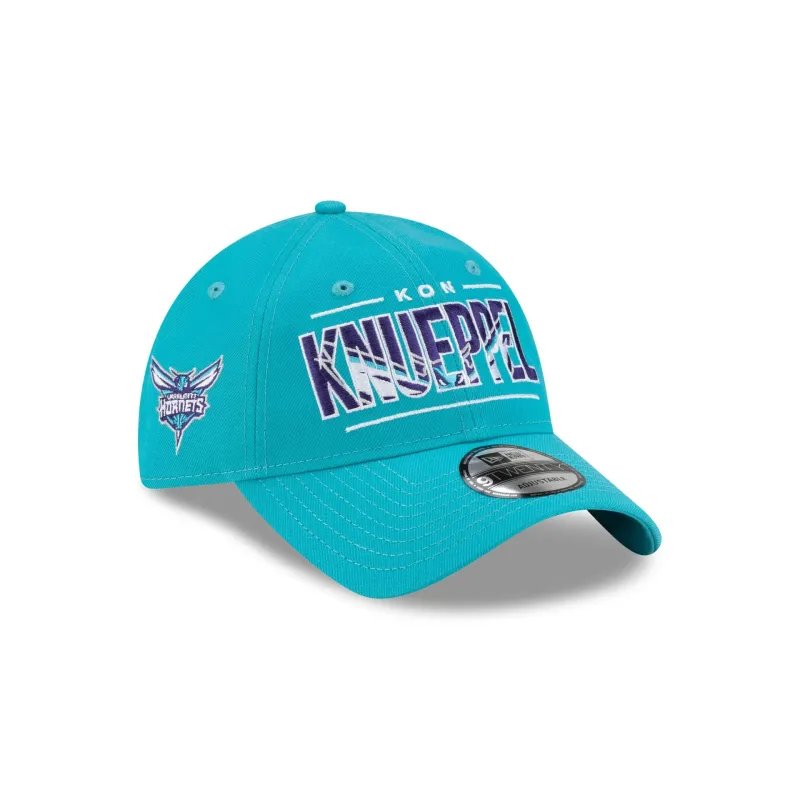 Charlotte Hornets Kon Knueppel Wordmark 9TWENTY Adjustable Hat sold by New Era