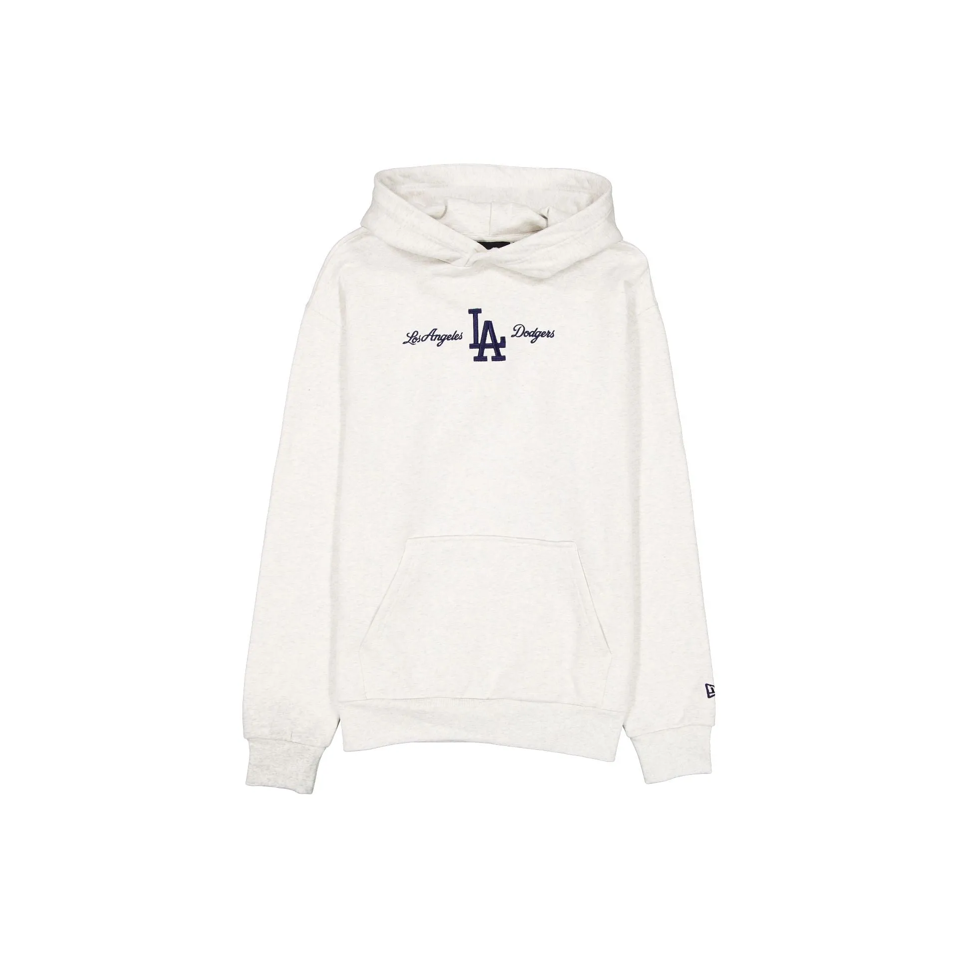 Los Angeles Dodgers Script Heather Gray Hoodie sold by New Era