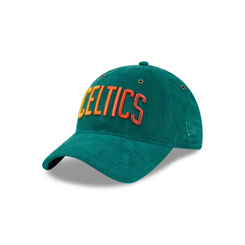 Boston Celtics Gradient Corduroy 9TWENTY Adjustable Hat sold by New Era
