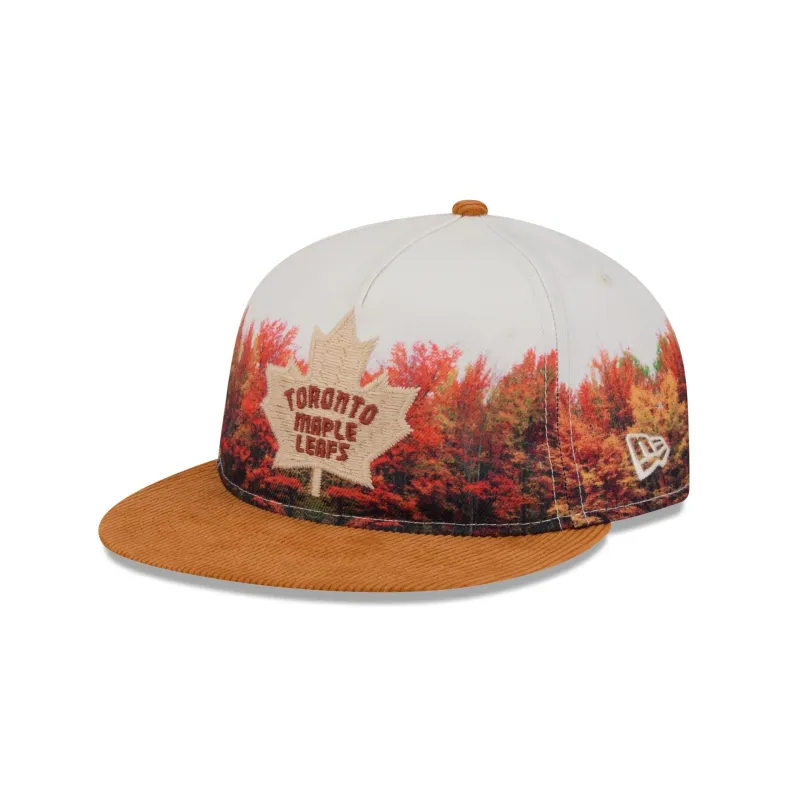 Toronto Maple Leafs Fall Forest Retro Crown 9FIFTY Adjustable Hat made by New Era