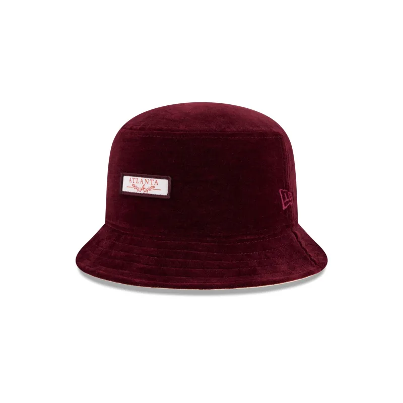 Atlanta Braves Fall Velvet Bucket Hat sold by New Era