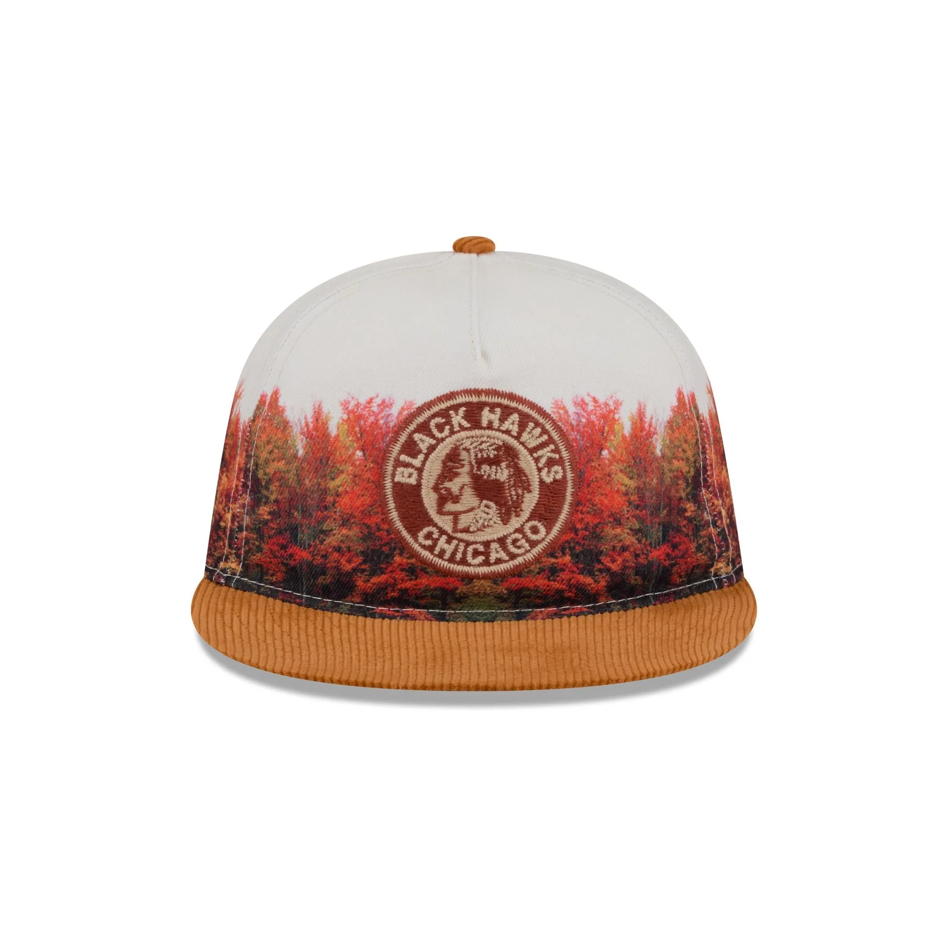 Chicago Blackhawks Fall Forest Retro Crown 9FIFTY Adjustable Hat sold by New Era product image thumbnail 2