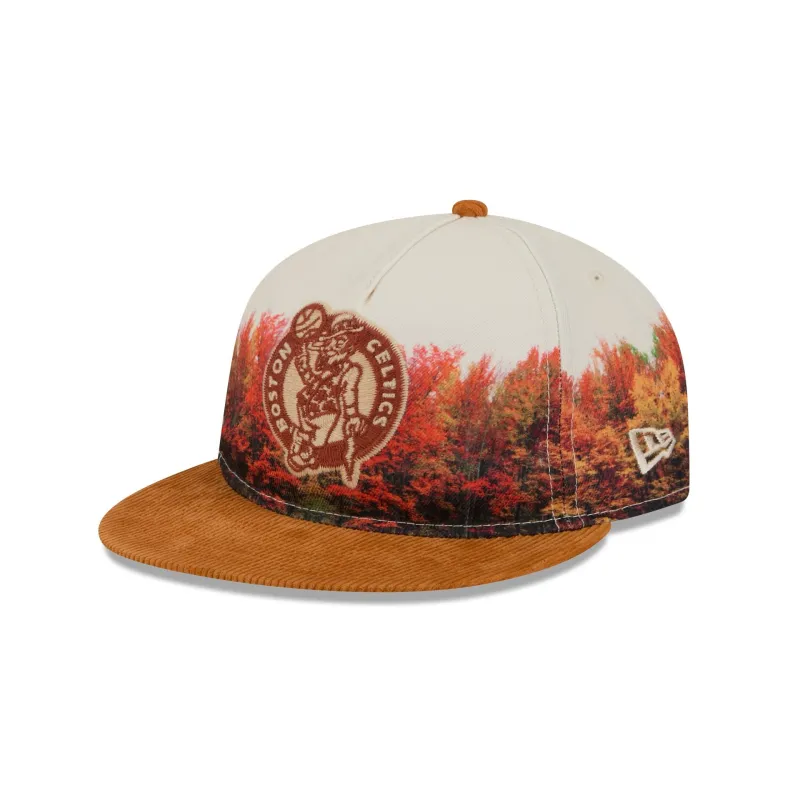 Boston Celtics Fall Forest Retro Crown 9FIFTY Adjustable Hat made by New Era