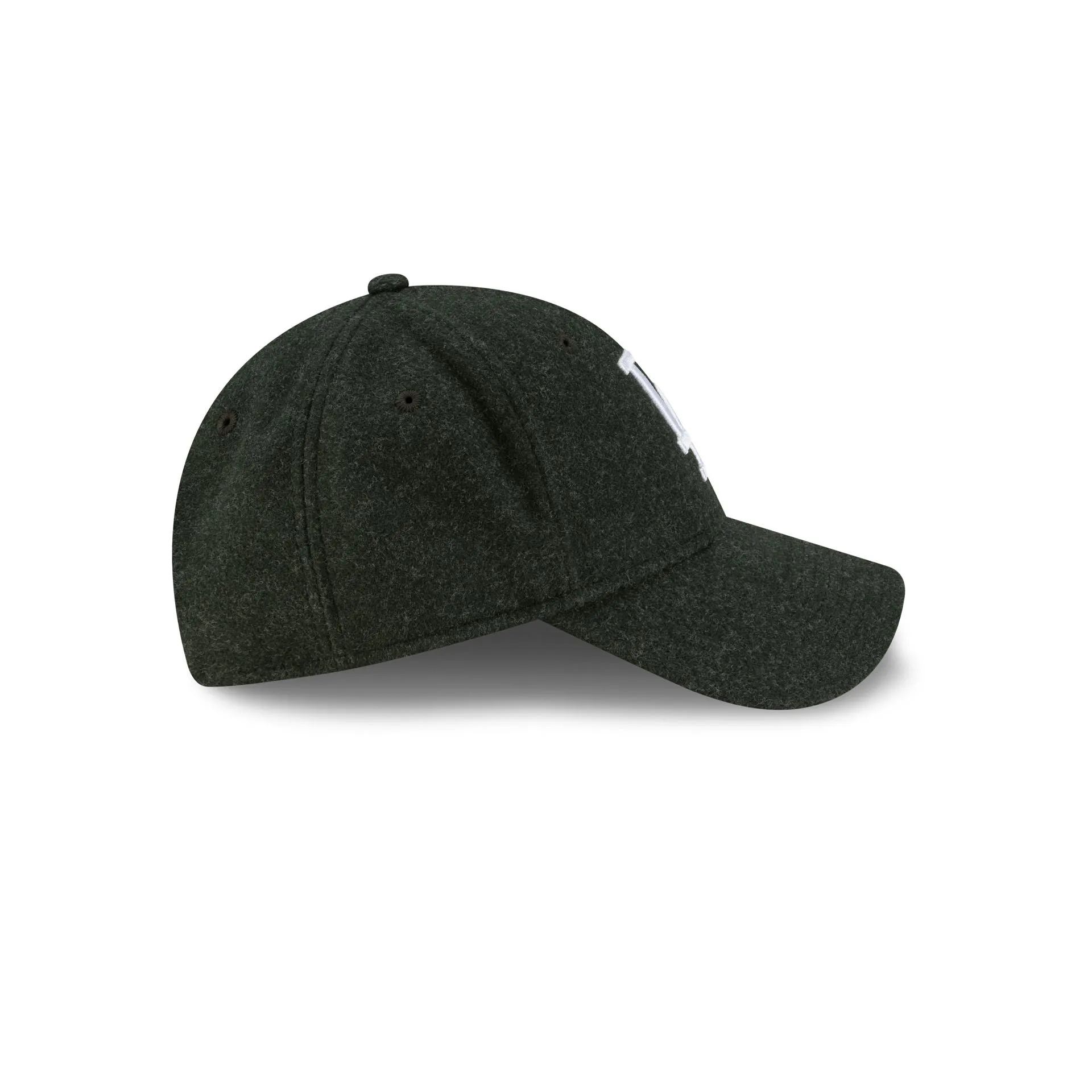 Los Angeles Dodgers Melton Wool Dark Green 9FORTY Snapback Hat sold by New Era product image thumbnail 5