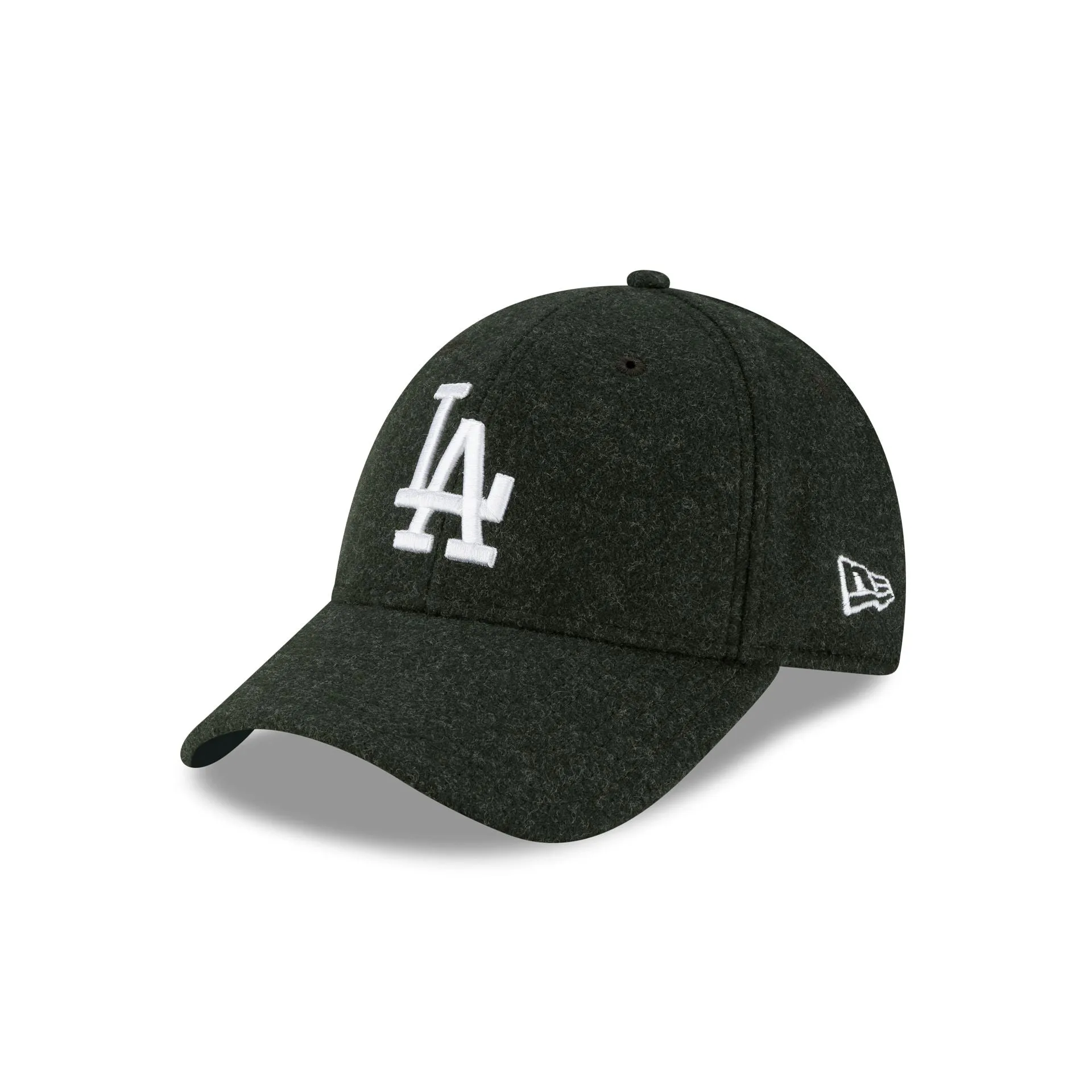 Los Angeles Dodgers Melton Wool Dark Green 9FORTY Snapback Hat sold by New Era