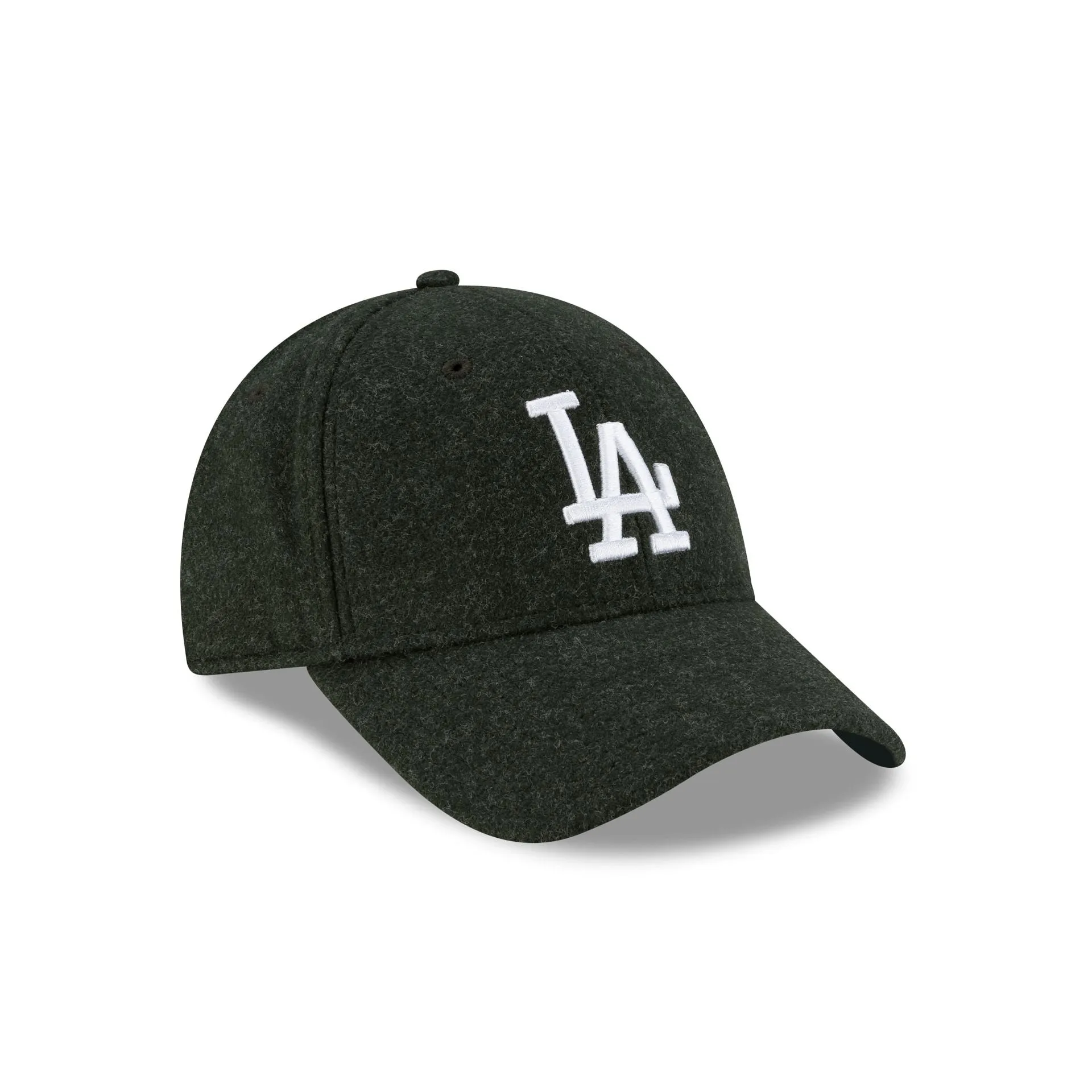 Los Angeles Dodgers Melton Wool Dark Green 9FORTY Snapback Hat sold by New Era product image thumbnail 3