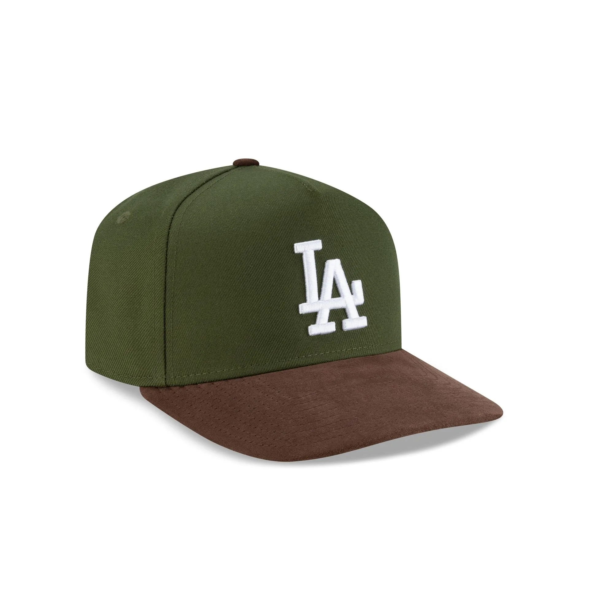 Los Angeles Dodgers Brown Suede Visor 9FORTY A-Frame Snapback Hat sold by New Era product image thumbnail 3