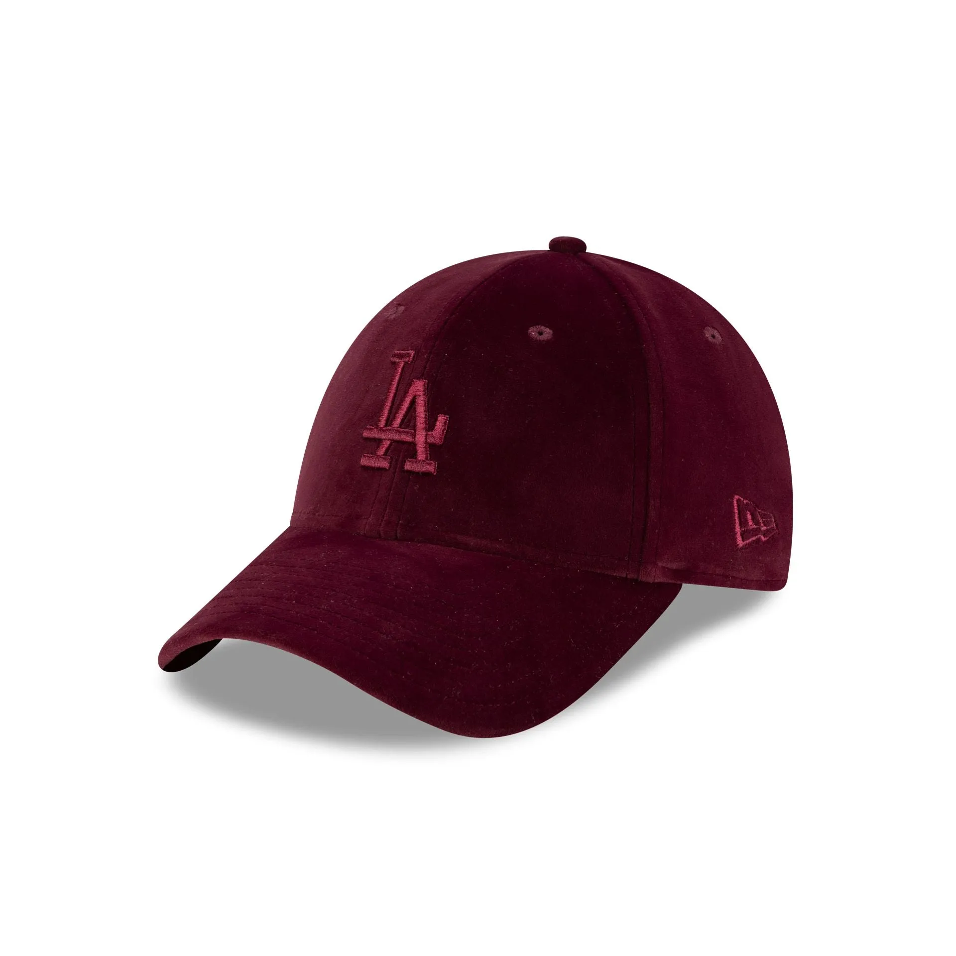 Los Angeles Dodgers Maroon Velour Women's 9FORTY Adjustable Hat sold by New Era