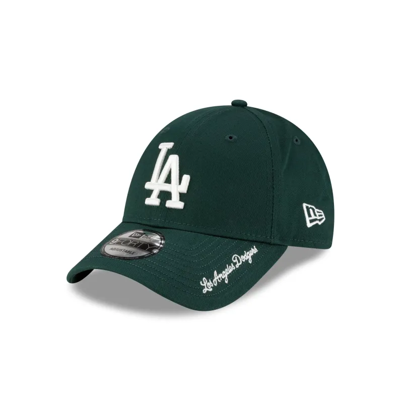 Los Angeles Dodgers Visor Script 9FORTY Adjustable Hat sold by New Era