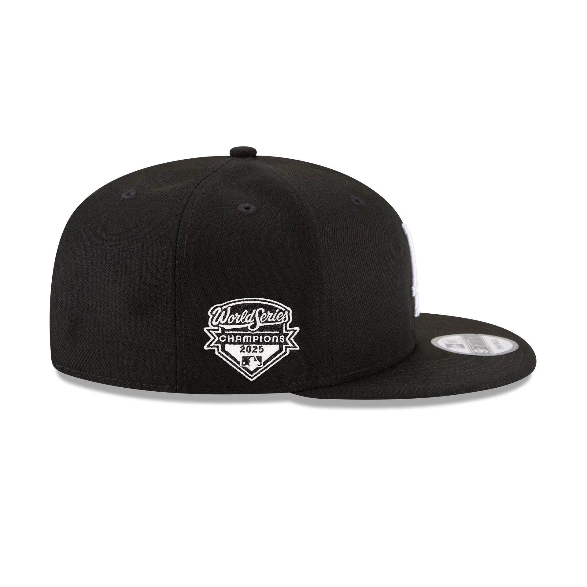 Los Angeles Dodgers 2025 World Series Champions Black & White 9FIFTY Snapback Hat sold by New Era product image thumbnail 4