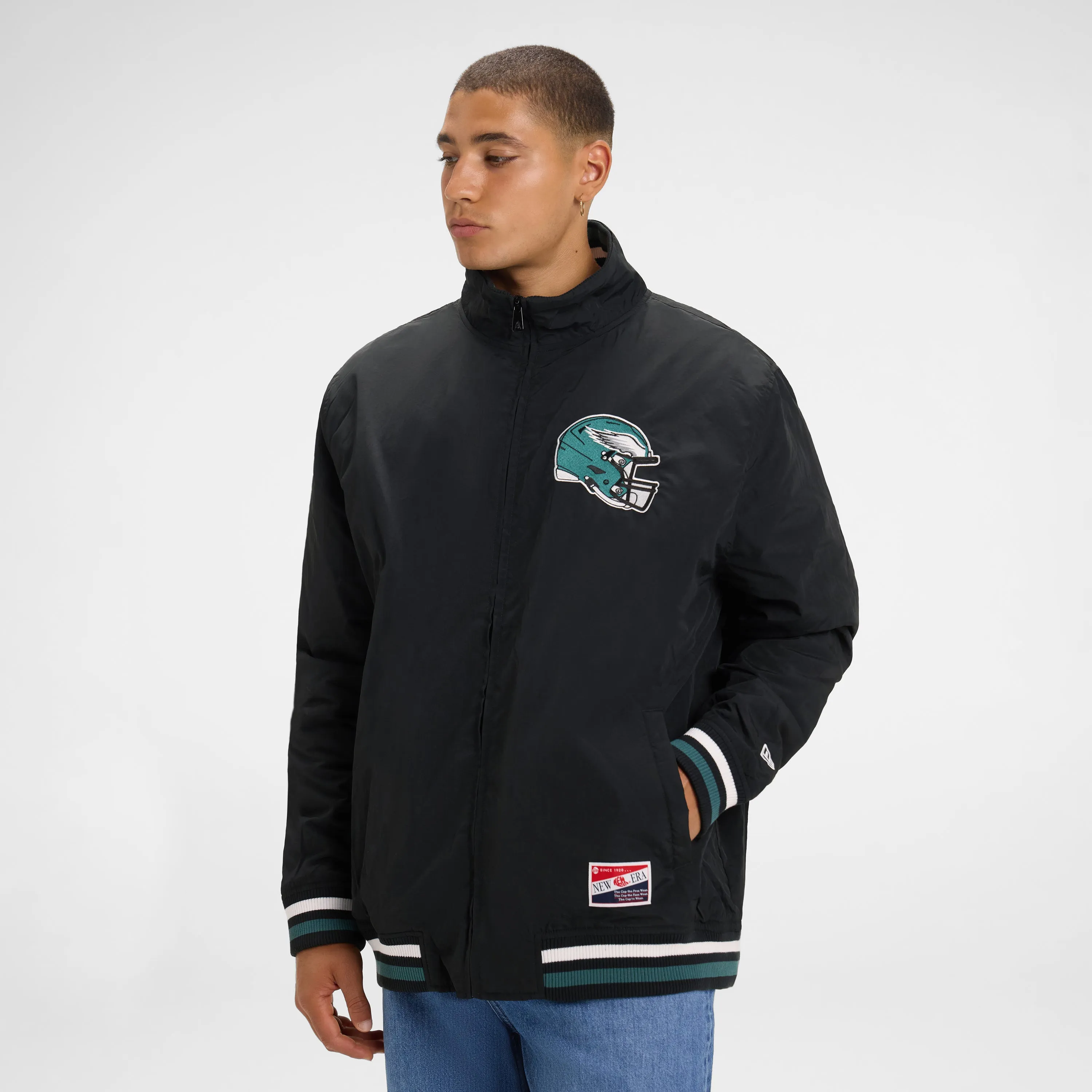 Los Angeles Lakers Throwback Nylon Jacket sold by New Era product image thumbnail 2