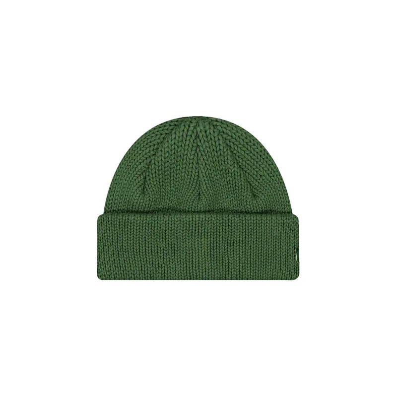New Era Branded Cilantro Green Short Knit Beanie Hat sold by New Era