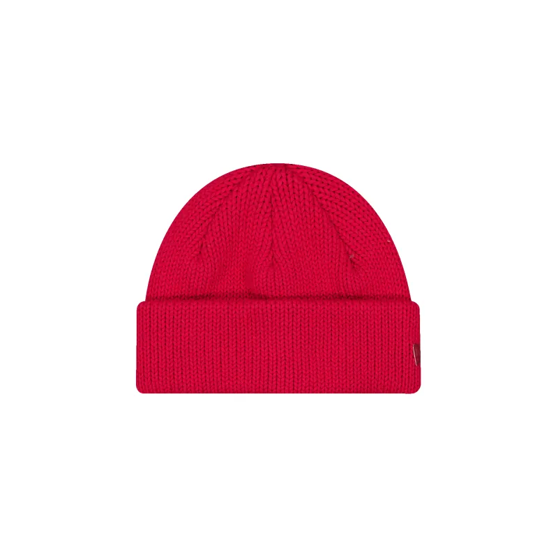 New Era Branded Cardinal Short Knit Beanie Hat sold by New Era