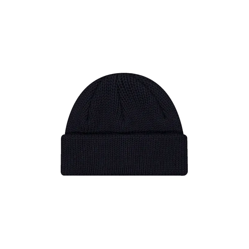 New Era Branded Navy Short Knit Beanie Hat sold by New Era