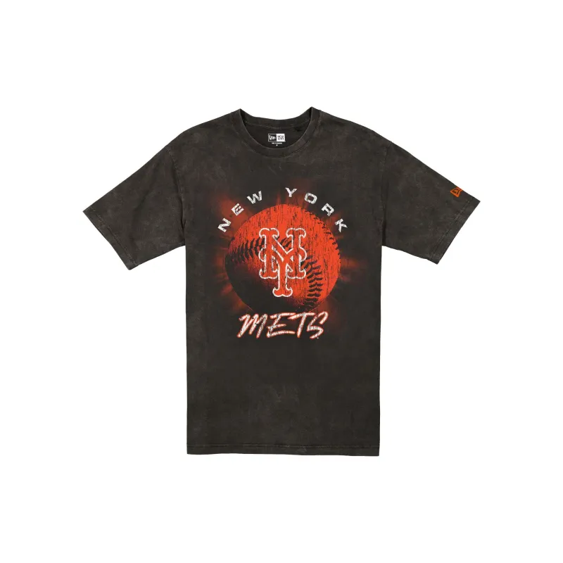 New York Mets Sport Night Black T-Shirt sold by New Era