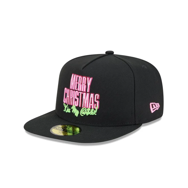National Lampoon's Christmas Vacation Merry Christmas 59FIFTY A-Frame Fitted Hat sold by New Era