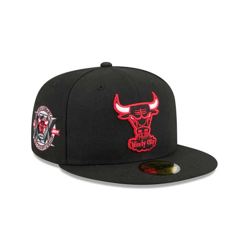 Chicago Bulls 1960-1970 Hardwood Classics Sidepatch 59FIFTY Fitted Hat sold by New Era