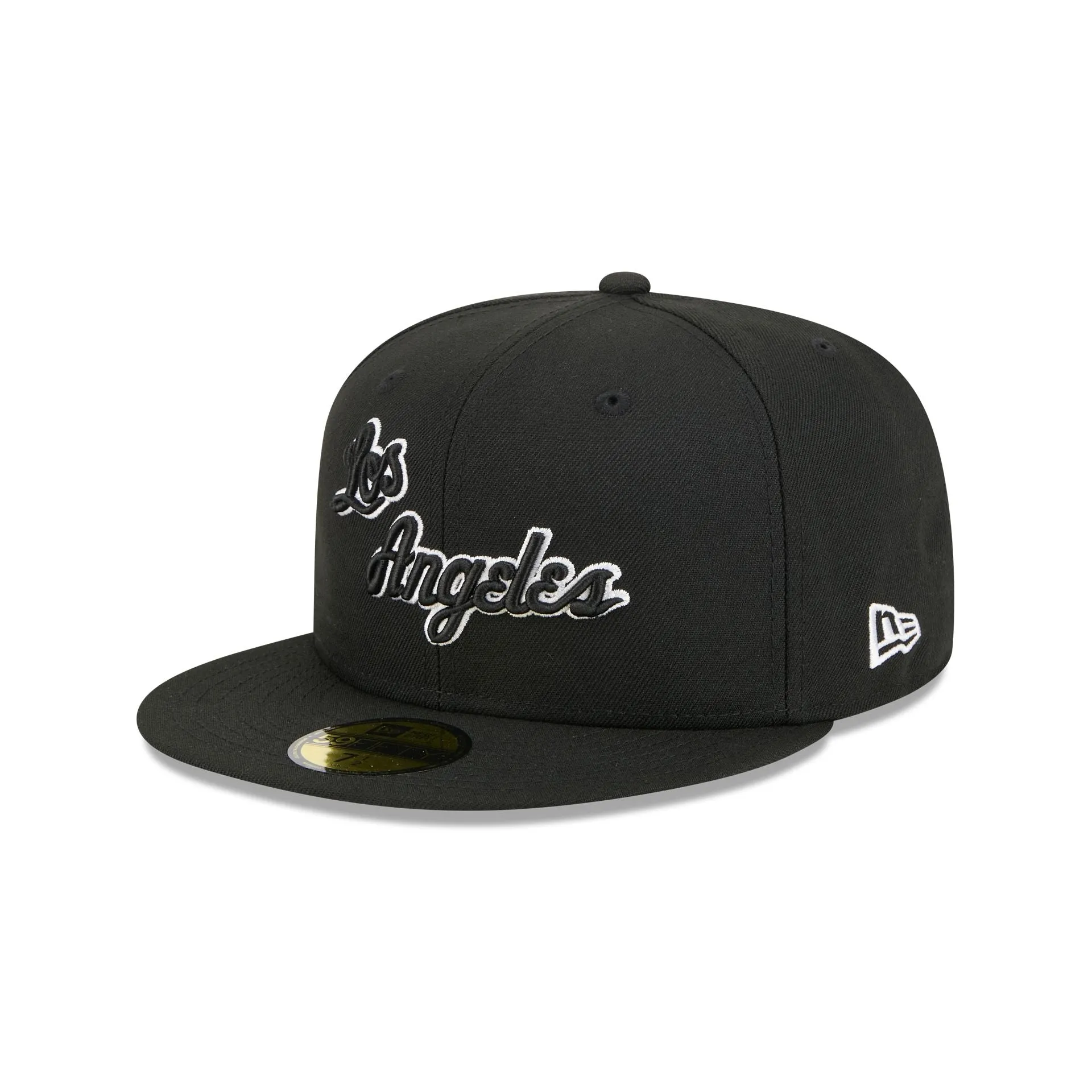 Los Angeles Lakers 1960-1965 Hardwood Classics Black 59FIFTY Fitted Hat sold by New Era