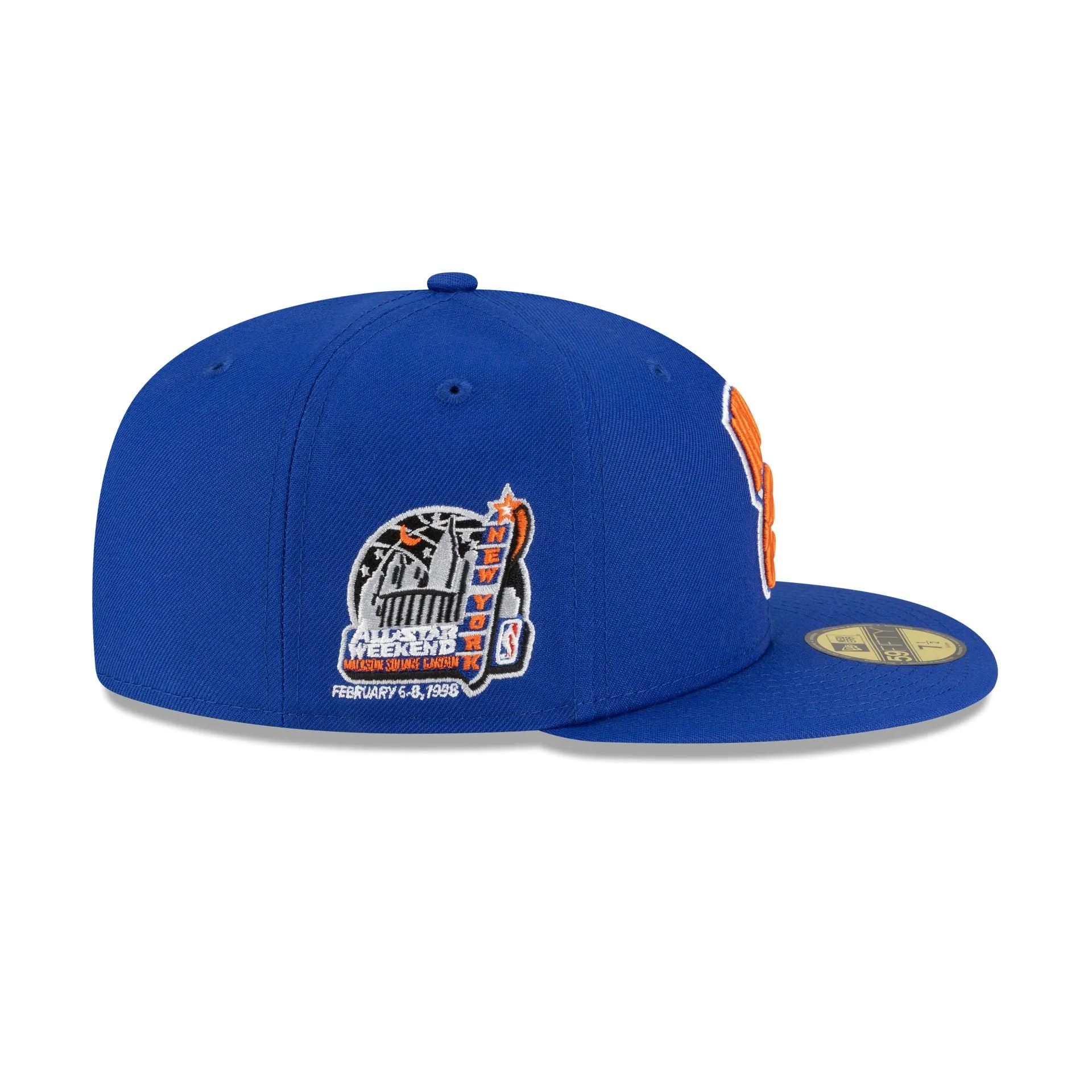 New York Knicks 1976-1977 Hardwood Classics Majestic Blue 59FIFTY Fitted Hat sold by New Era product image thumbnail 4