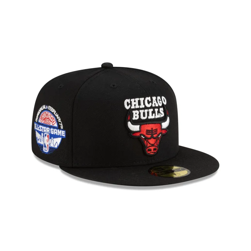 Chicago Bulls 1966-Present Hardwood Classics Black 59FIFTY Fitted Hat sold by New Era