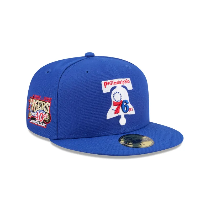 Philadelphia 76ers 1963-1976 Hardwood Classics Sidepatch 59FIFTY Fitted Hat sold by New Era