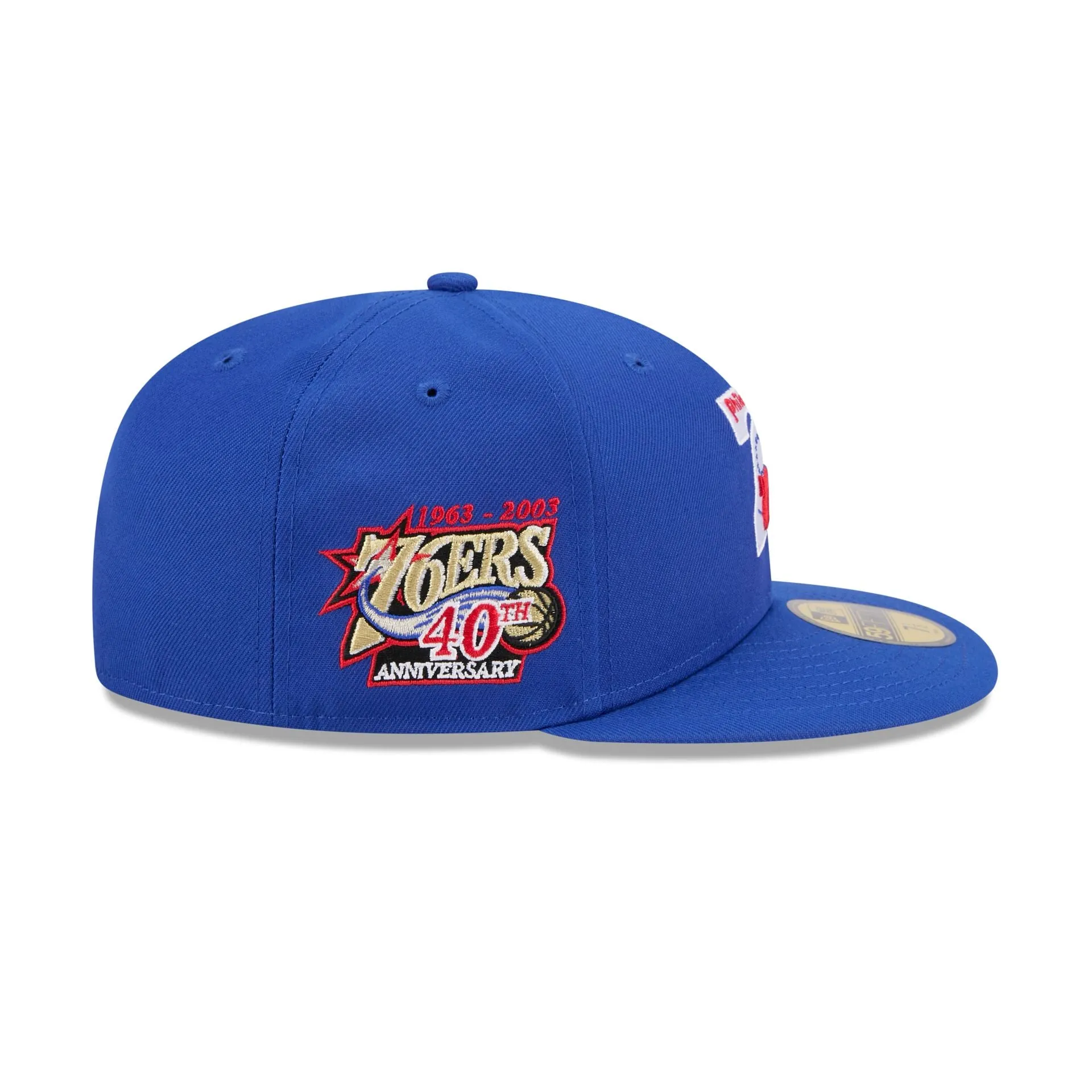 Philadelphia 76ers 1963-1976 Hardwood Classics Sidepatch 59FIFTY Fitted Hat sold by New Era product image thumbnail 4