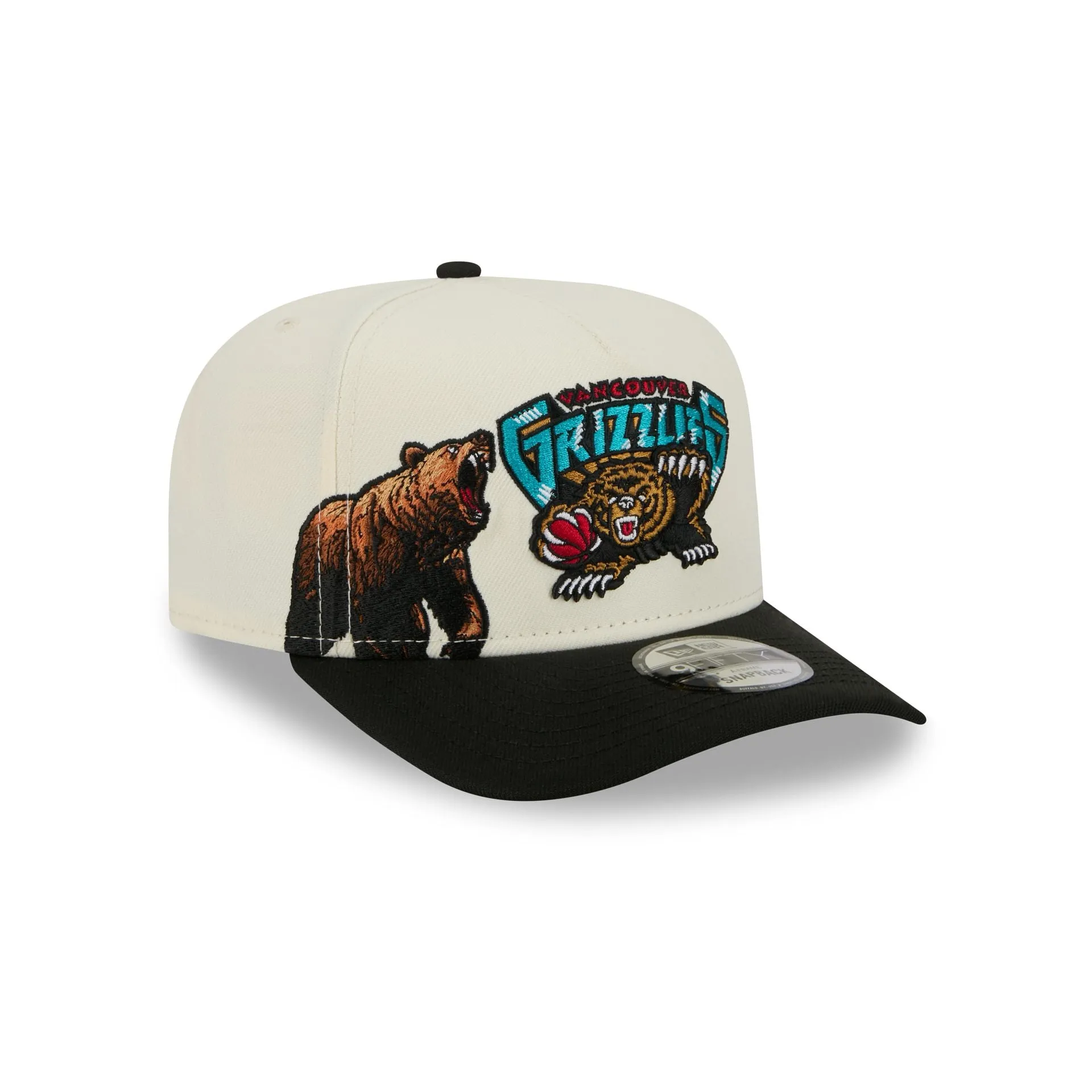 Vancouver Grizzlies 1995-2001 Hardwood Classics Chrome White 9FIFTY A-Frame Snapback Hat sold by New Era product image thumbnail 3