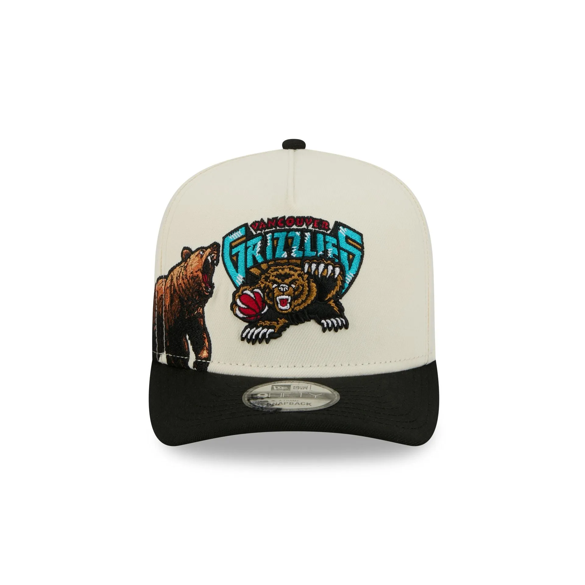 Vancouver Grizzlies 1995-2001 Hardwood Classics Chrome White 9FIFTY A-Frame Snapback Hat sold by New Era product image thumbnail 2