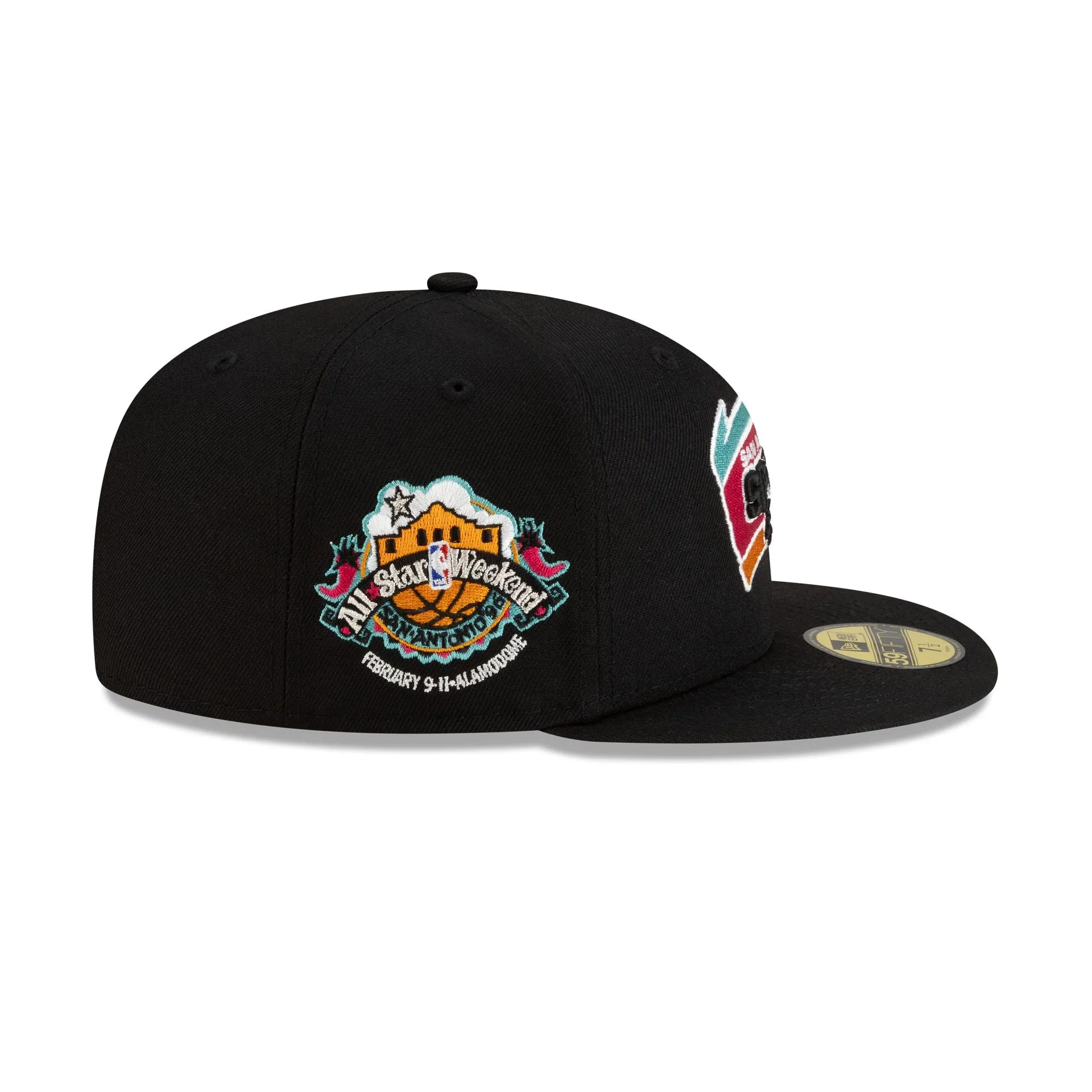 San Antonio Spurs 1989-2001 Hardwood Classics Black 59FIFTY Fitted Hat sold by New Era product image thumbnail 4